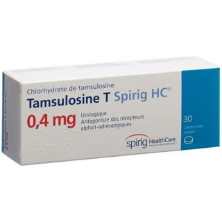 Тамсулозин Т Спириг HC 0,4 мг 30 ретард таблеток
