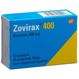Зовиракс 400 мг 25 таблеток покрытых оболочкой 