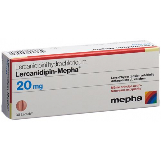 Лерканидипин Мефа 20 мг 100 таблеток покрытых оболочкой