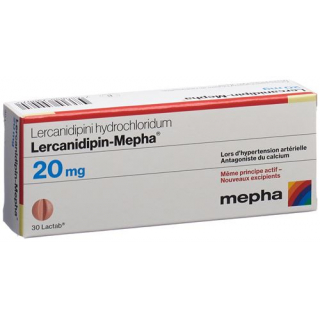 Лерканидипин Мефа 20 мг 30 таблеток покрытых оболочкой