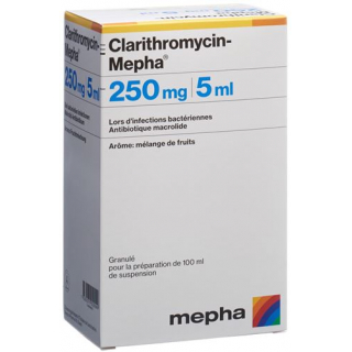 Кларитромицин Мефа 250 мг / 5 мл суспензия 100 мл