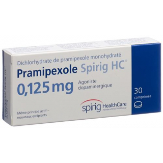 Прамипексол Спириг 0,125 мг 30 таблеток