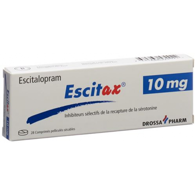 Эсцитакс 10 мг 28 таблеток покрытых оболочкой
