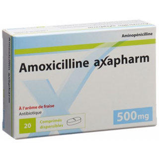 Амоксициллин Аксафарм 500 мг 20 диспергируемых таблеток