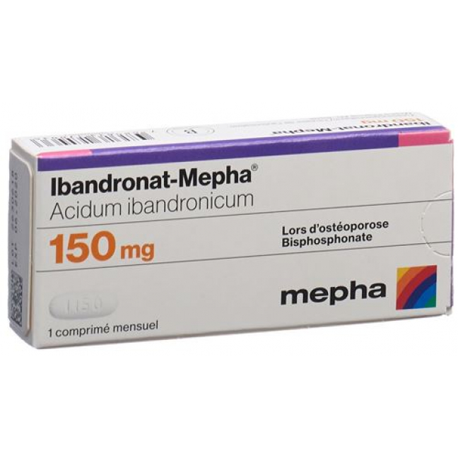 Ибандронат Мефа 150 мг 1 ежемесячная таблетка