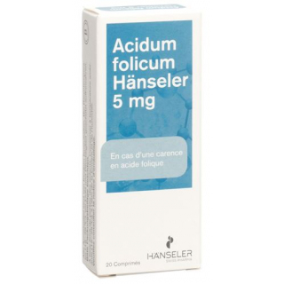 Хензелер Фолиевая кислота  5 мг 20 таблеток