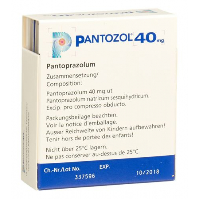 Пантозол 40 мг 15 таблеток покрытых оболочкой