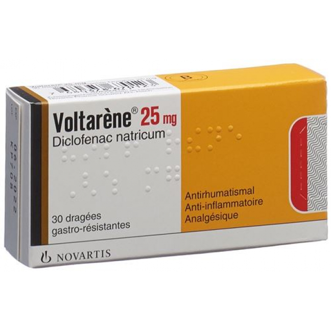 Вольтарен 25 мг 30 драже