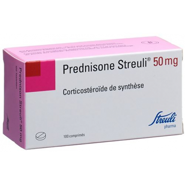 Prednison Streuli 50 mg 100 tablets