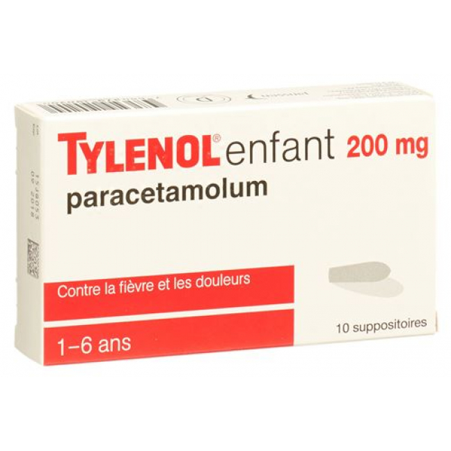 Тайленол Детский 200 мг 10 суппозиториев