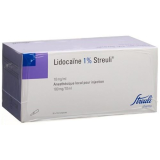 Лидокаин Штройли 1% раствор для инъекций 100 мг / 10 мл 50 ампул по 10 мл