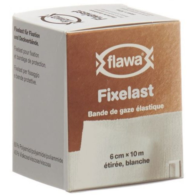 Flawa Fixelast марлевый бинт 10мX6см Weiss