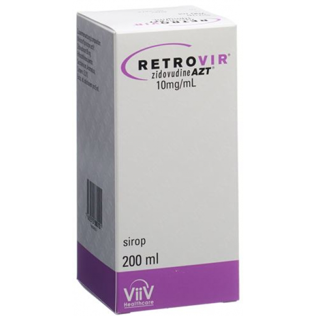 Retrovir AZT 10 mg/ml 200 ml Sirup