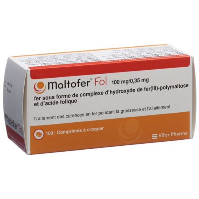 Мальтофер Фол 100 жевательных таблеток