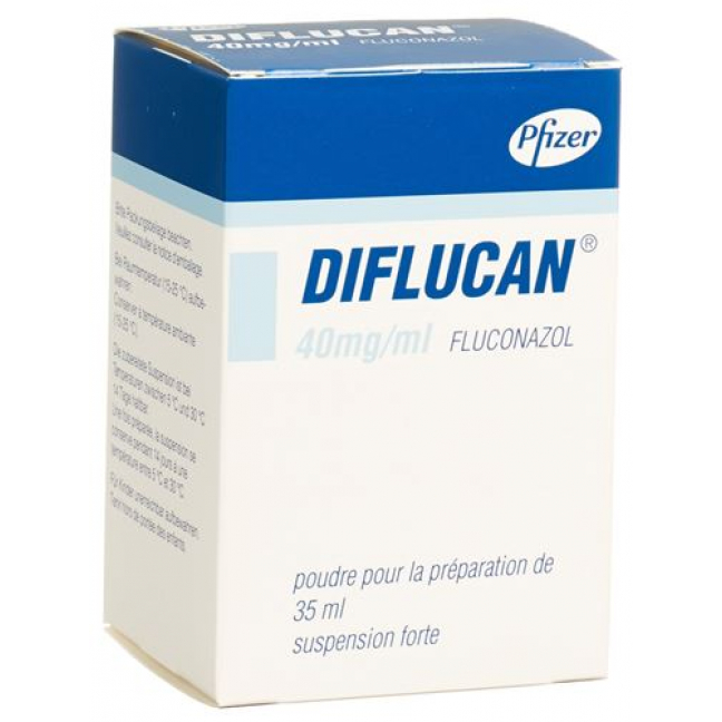 Дифлюкан Форте порошок для приготовления суспензии 40 мг/мл флакон 35 мл 