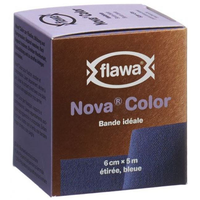 Flawa Nova Color Idealbinde 6смx5m Blau