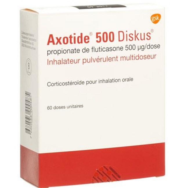 Axotide Diskus 500 mcg 60 Dosen