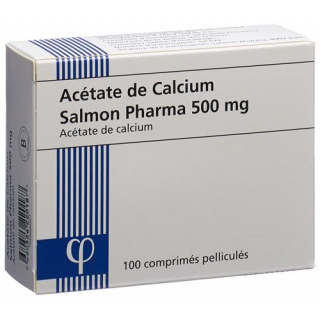 Кальций Ацетат Салмон Фарма 500 мг 100 капсул