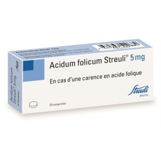 Фолиевая кислота 5 мг 20 таблеток
