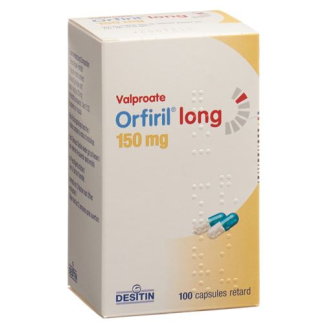 Орфирил Лонг 150 мг 100 ретард капсул