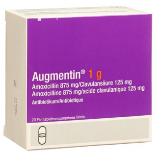 Аугментин 1 г 20 таблеток для взрослых