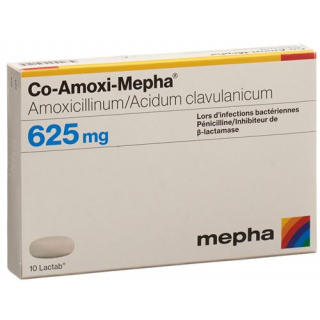 Ко-Амокси Мефа 625 мг 20 таблеток покрытых оболочкой