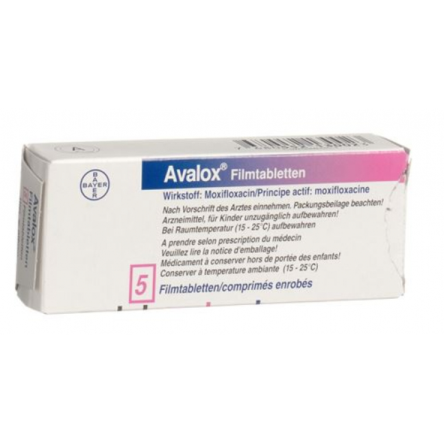 Авалокс 400 мг 5 таблеток покрытых оболочкой 