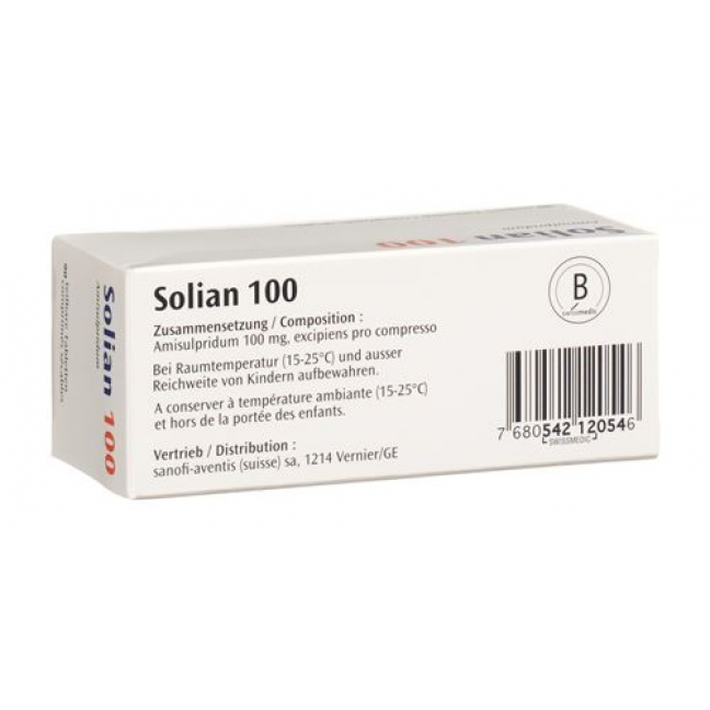 Солиан 100 мг 90 таблеток