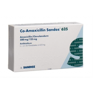 CO Amoxicillin Sandoz 625 mg 20 filmtablets