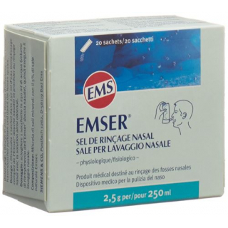 Эмсер Соль для полоскания носа порошок 20 пакетиков по 2,5 г