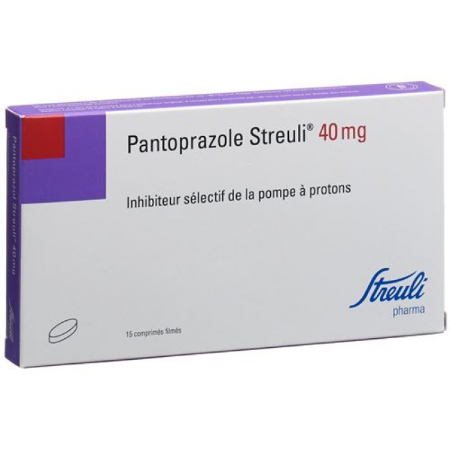 Пантопразол Штройли 40 мг 15 таблеток покрытых оболочкой