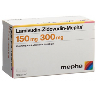 Зидовудин+Ламивудин Мефа 150/300 мг 60 таблеток покрытых оболочкой