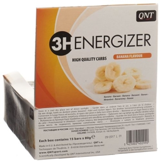 Батончик QNT 3H Energizer Banana 15 x 80 г