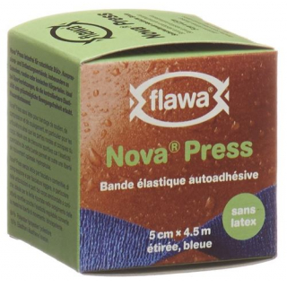 Flawa Nova Press самоклеющиеся бинт 5смx4.5m Blau