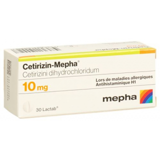 Цетиризин Мефа 10 мг 30 таблеток покрытых оболочкой