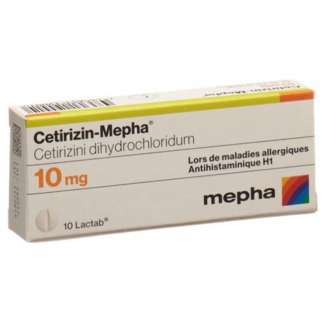 Цетиризин Мефа 10 мг 10 таблеток покрытых оболочкой