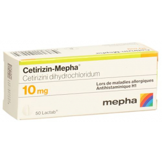 Цетиризин Мефа 10 мг 50 таблеток покрытых оболочкой