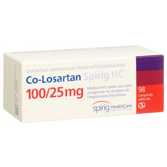 CO Losartan Spirig 100/25 mg 98 filmtablets