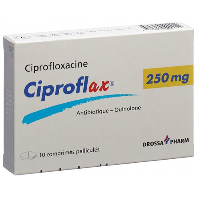 Ципрофлакс 250 мг 10 таблеток покрытых оболочкой