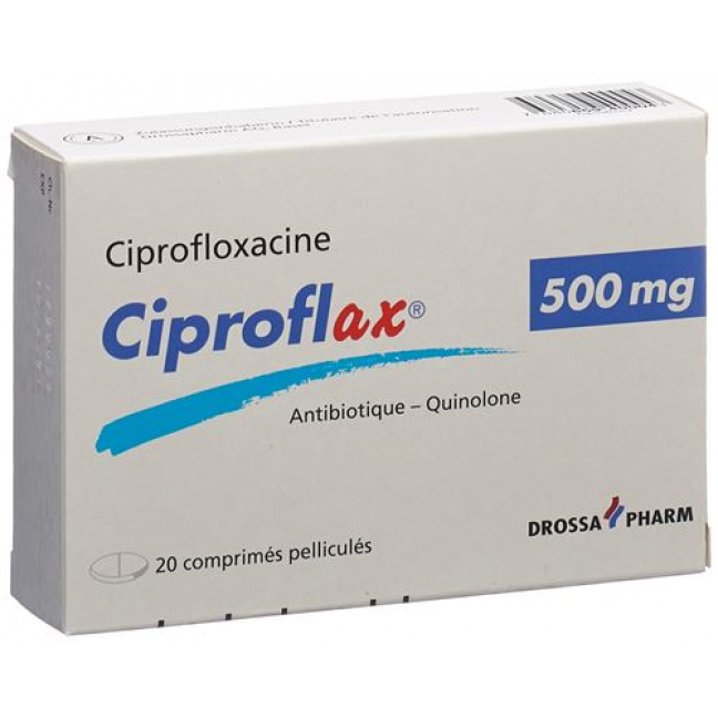Ципрофлакс 500 мг 20 таблеток покрытых оболочкой