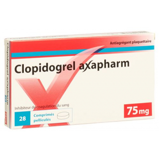 Клопидогрел Аксафарм 75 мг 28 таблеток покрытых оболочкой