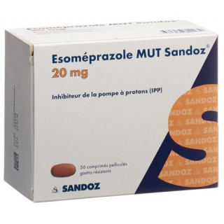 Эзомепразол МУТ Сандоз 20 мг 56 таблеток покрытых оболочкой