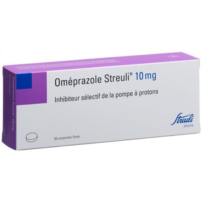 Омепразол Штройли 10 мг 98 таблеток покрытых оболочкой
