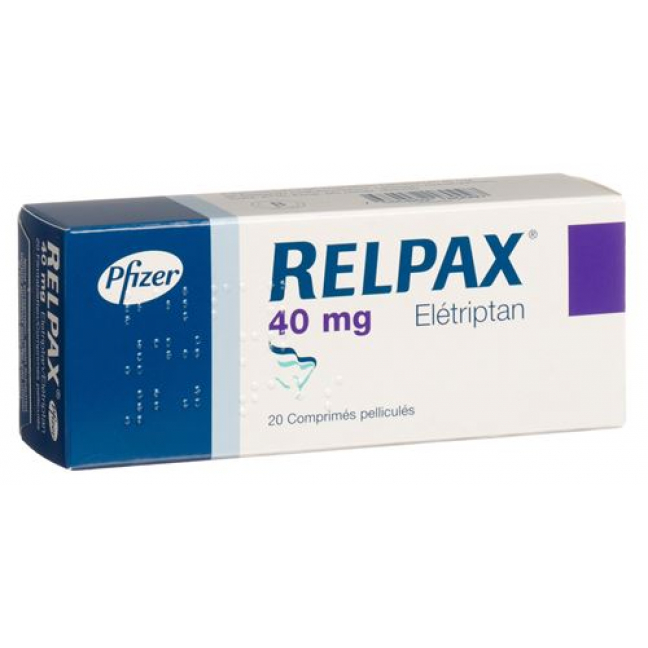 Релпакс 40 мг 20 таблеток покрытых оболочкой