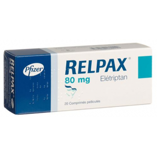 Релпакс 80 мг 20 таблеток покрытых оболочкой