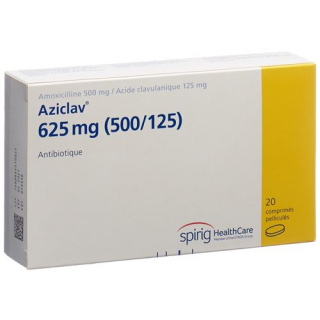 Азиклав 625 мг 20 таблеток покрытых оболочкой