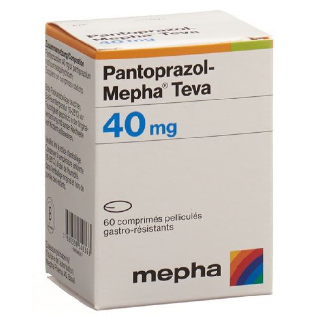Пантопразол Мефа Тева 40 мг 60 таблеток покрытых оболочкой