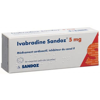 Ивабрадин Сандоз 5 мг 56 таблеток покрытых оболочкой