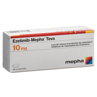 Эзетимиб Мефа Тева 10 мг 98 таблеток