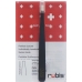 RUBIS PINZ GERADE SCHWARZ INOX